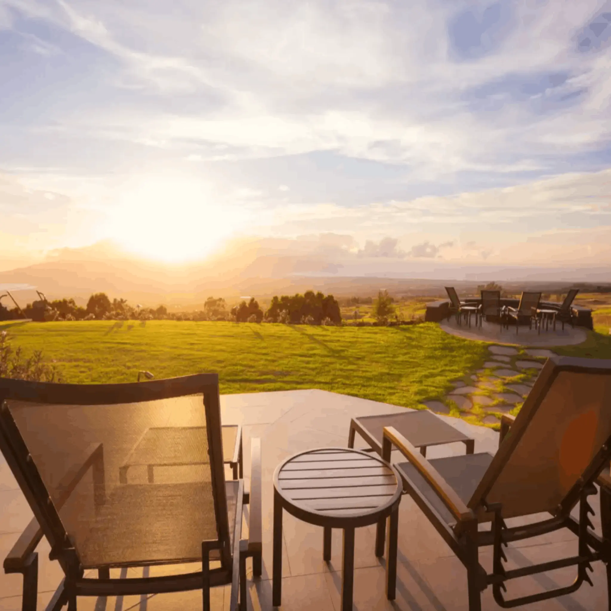 Sunset Entertaining Space